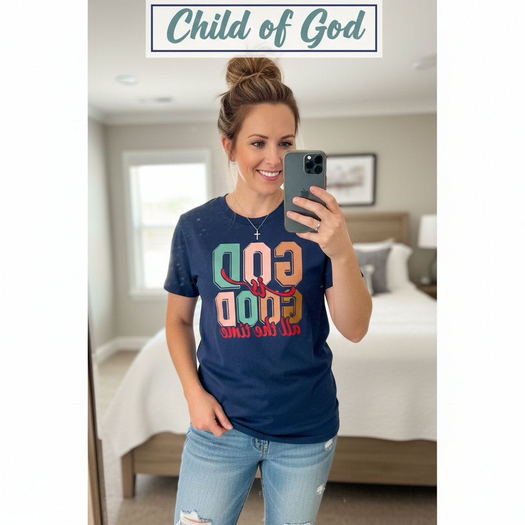 God Is Good All the Time T-Shirt_mirror_selfie