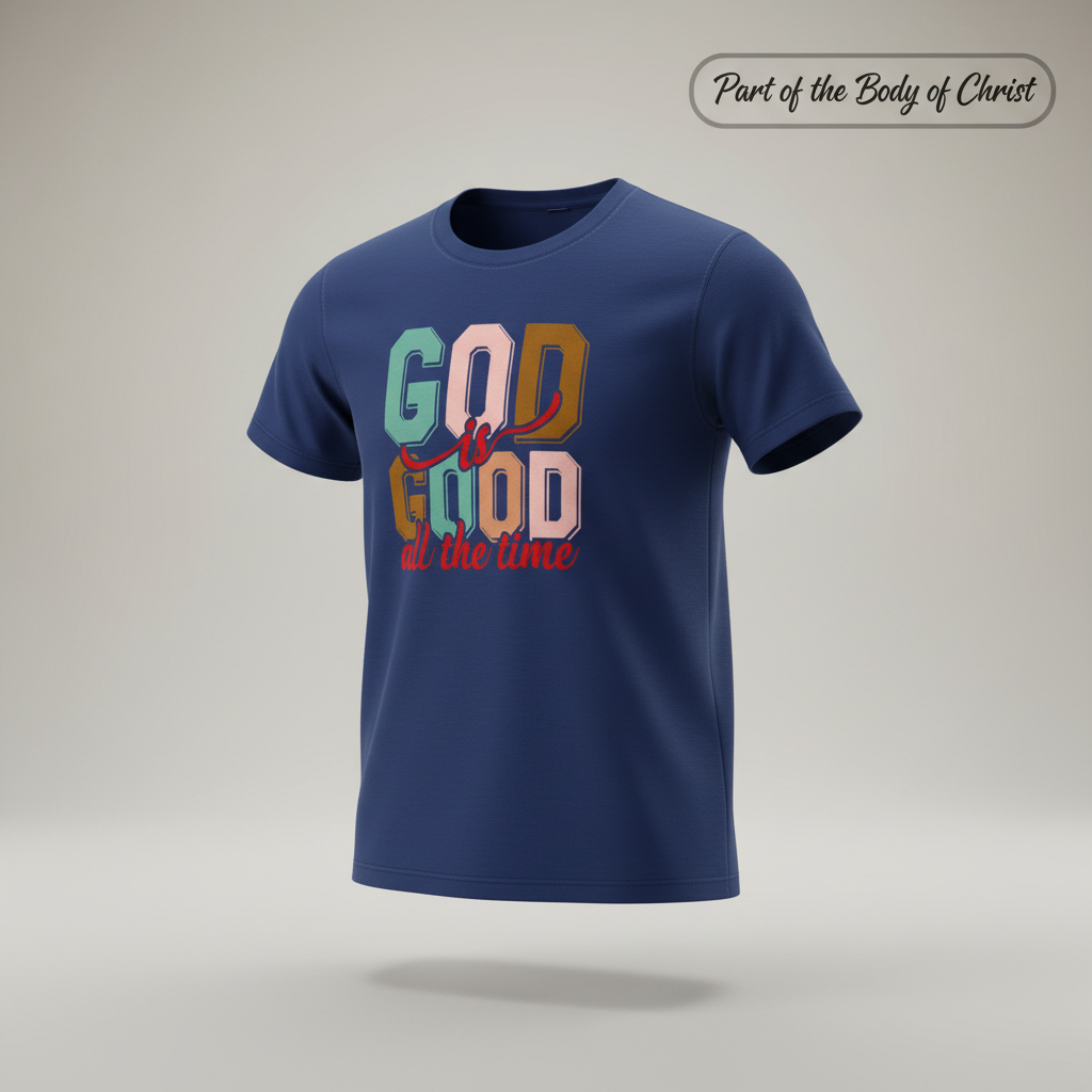God Is Good All the Time T-Shirt_3d_float
