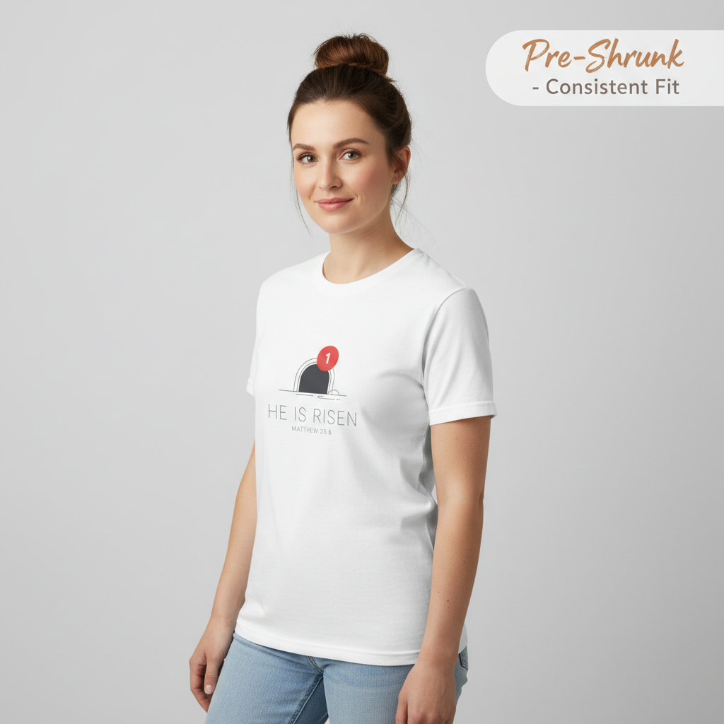 He Is Risen Notification T-Shirt__benefit