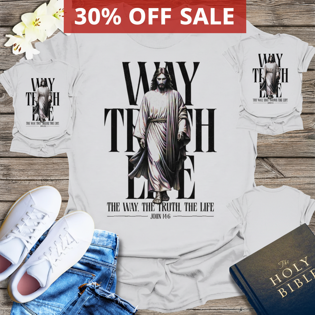 Walk With Grace T-Shirt_triple_model