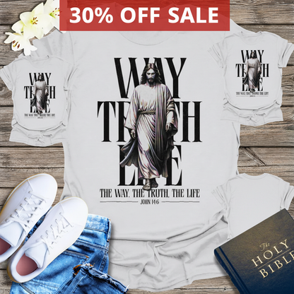 Walk With Grace T-Shirt_triple_model