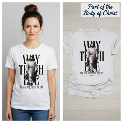 Walk With Grace T-Shirt_model_flat