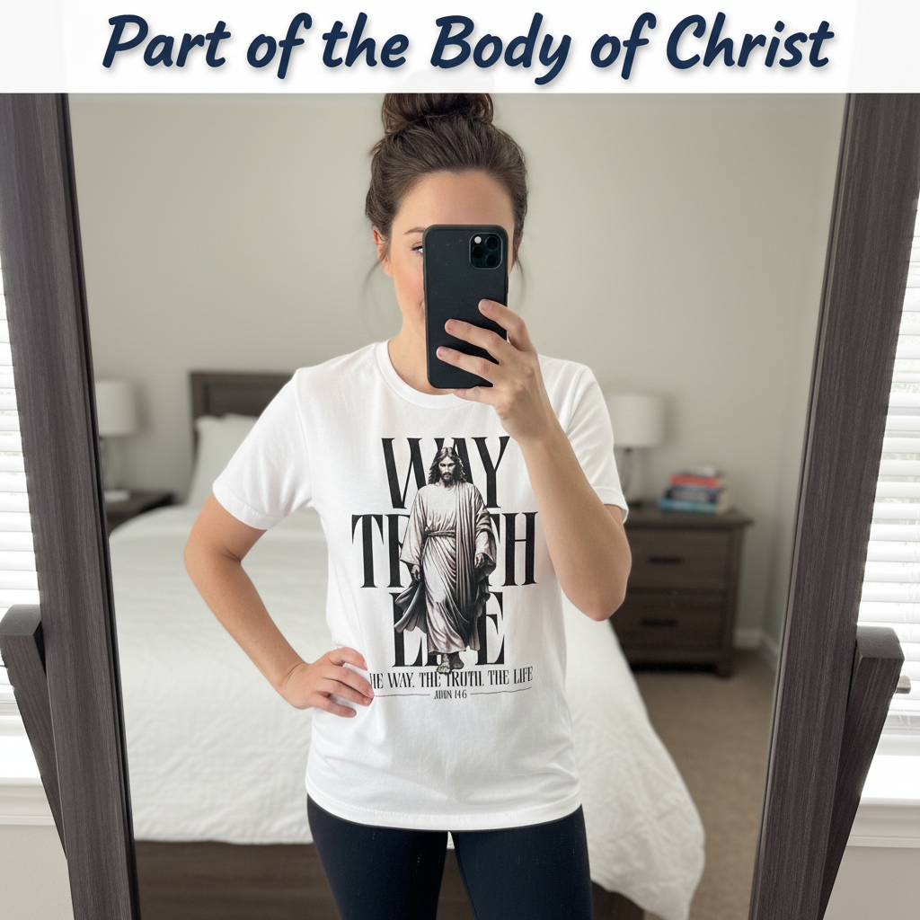 Walk With Grace T-Shirt_mirror_selfie