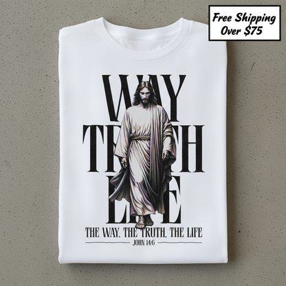 Walk With Grace T-Shirt_stacked_flatlay
