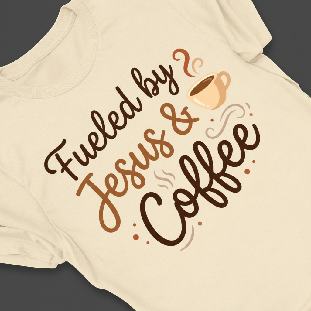 Fueled by Jesus & Coffee T-Shirt_extreme_za