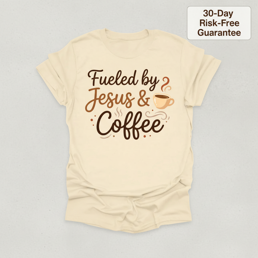 Fueled by Jesus & Coffee T-Shirt_clean