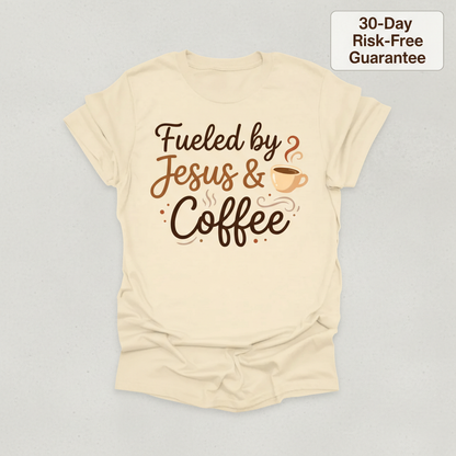 Fueled by Jesus & Coffee T-Shirt_clean