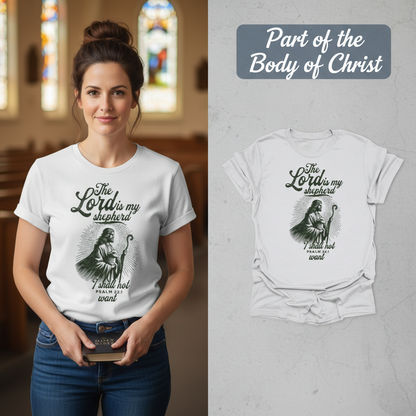 The Lord Is My Shepherd T-Shirt_model_flat