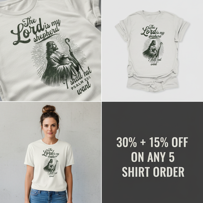 The Lord Is My Shepherd T-Shirt_4_panel