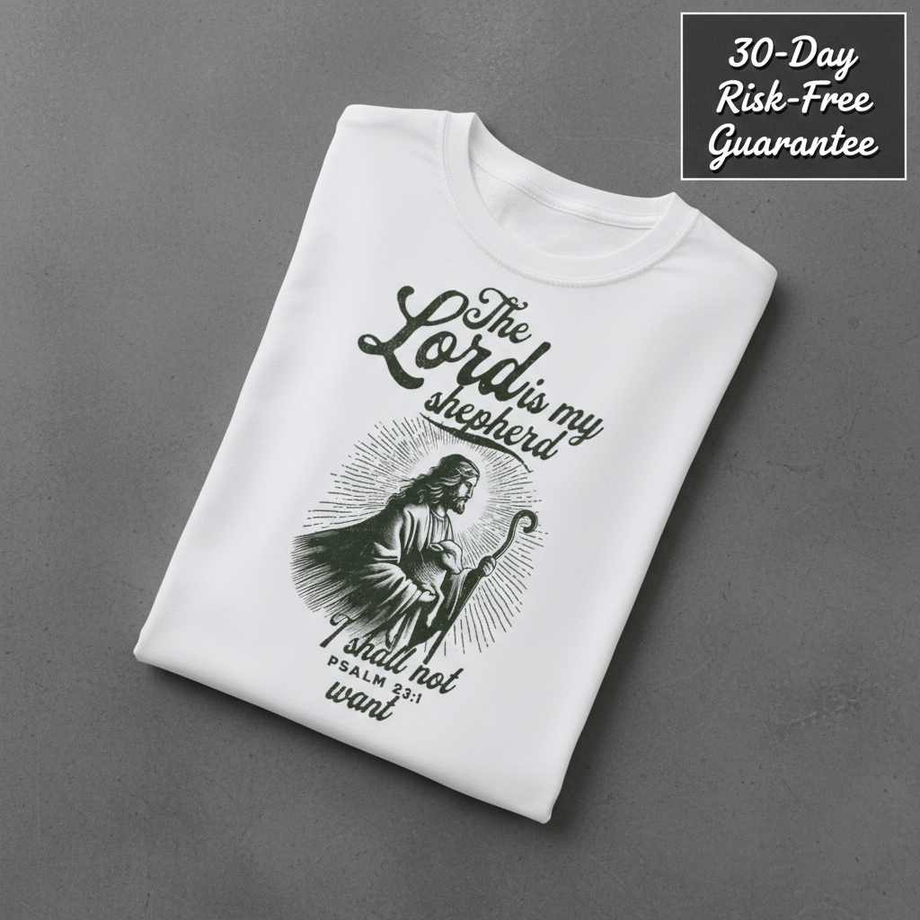 The Lord Is My Shepherd T-Shirt_fold_tilt