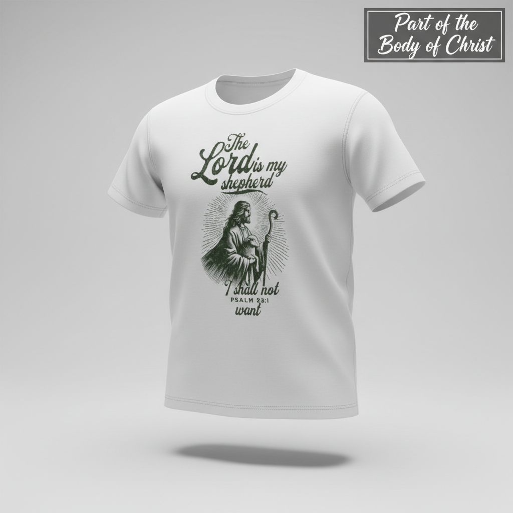 The Lord Is My Shepherd T-Shirt_3d_float