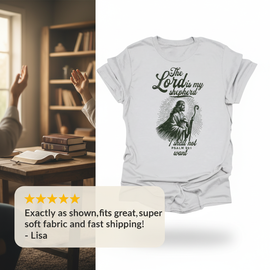 The Lord Is My Shepherd T-Shirt_review