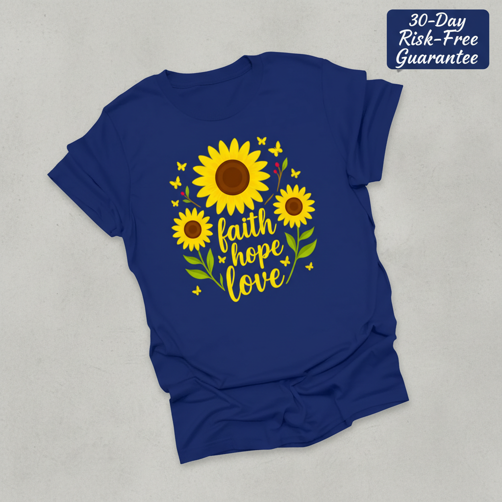 Faith Hope Love Sunflower T-Shirt_fold_tilt