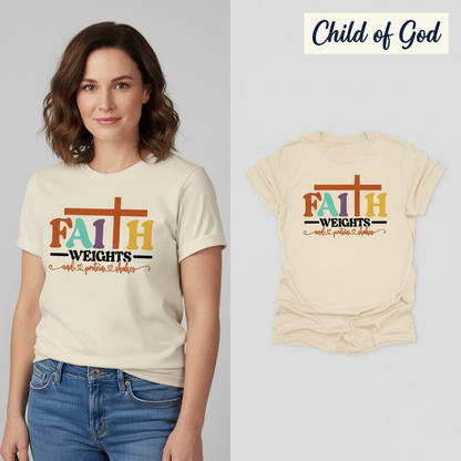Faith and Protein Shakes T-Shirt_model_flat