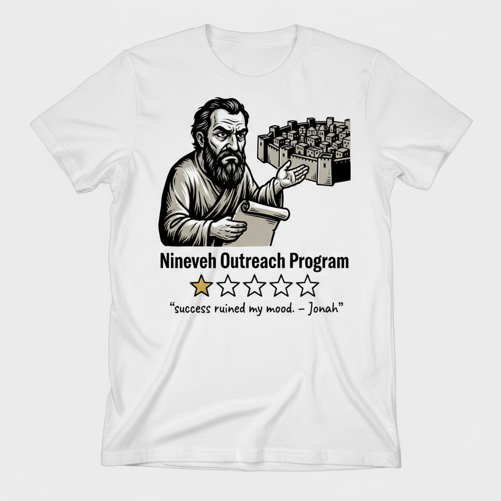 Nineveh Outreach Review T-Shirt_triple_model