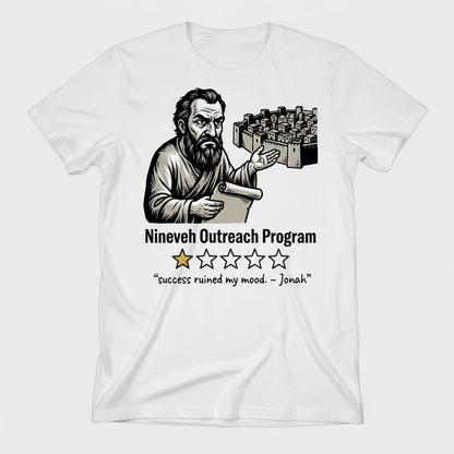 Nineveh Outreach Review T-Shirt_triple_model