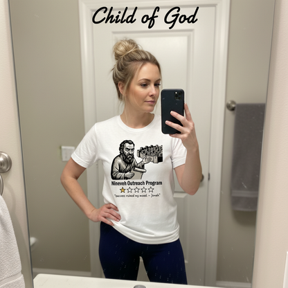 Nineveh Outreach Review T-Shirt_mirror_selfie