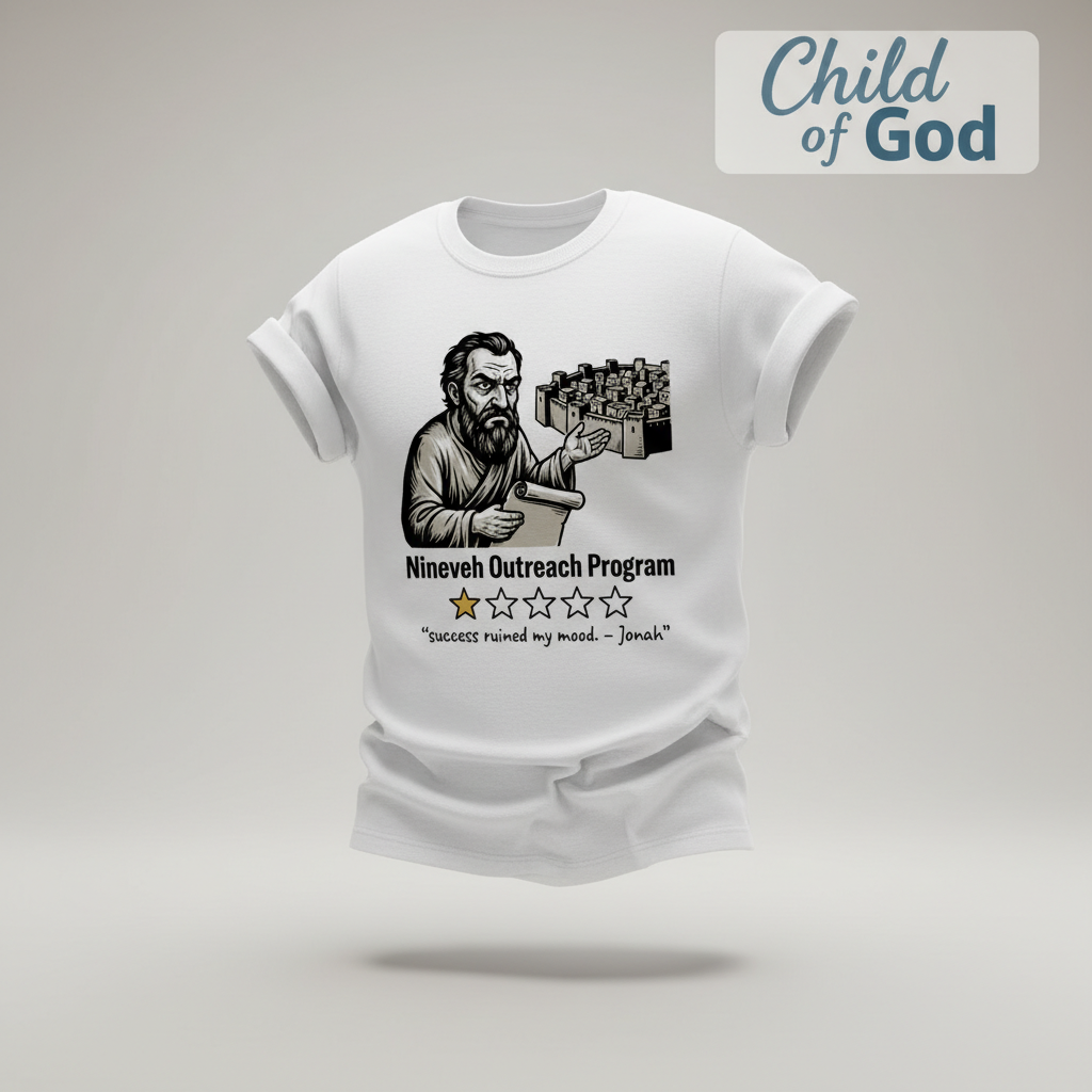 Nineveh Outreach Review T-Shirt_3d_float