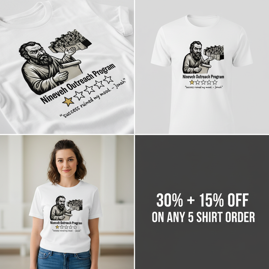 Nineveh Outreach Review T-Shirt_4_panel