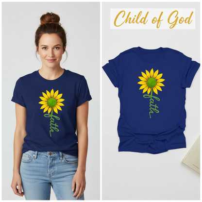 Sunflower Faith T-Shirt_model_flat