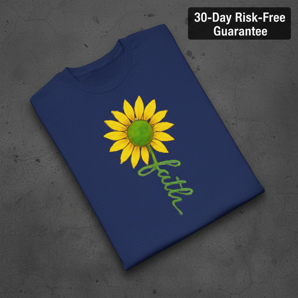 Sunflower Faith T-Shirt_fold_tilt