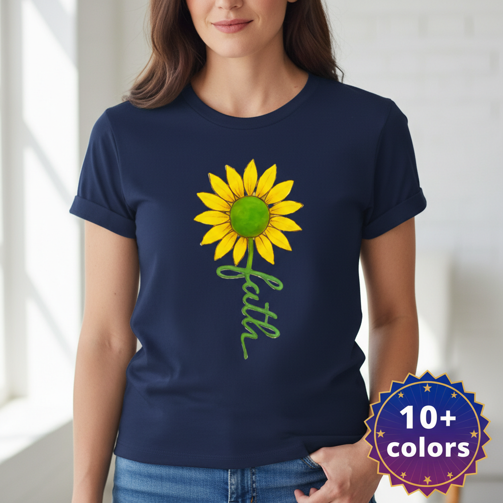 Sunflower Faith T-Shirt_badge
