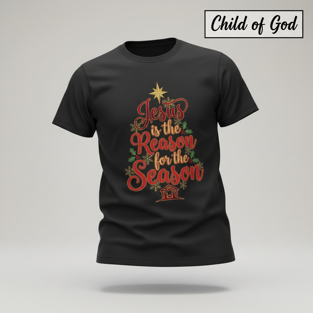 Jesus Is the Reason T-Shirt_3d_float