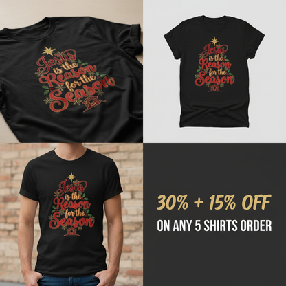 Jesus Is the Reason T-Shirt_4_panel