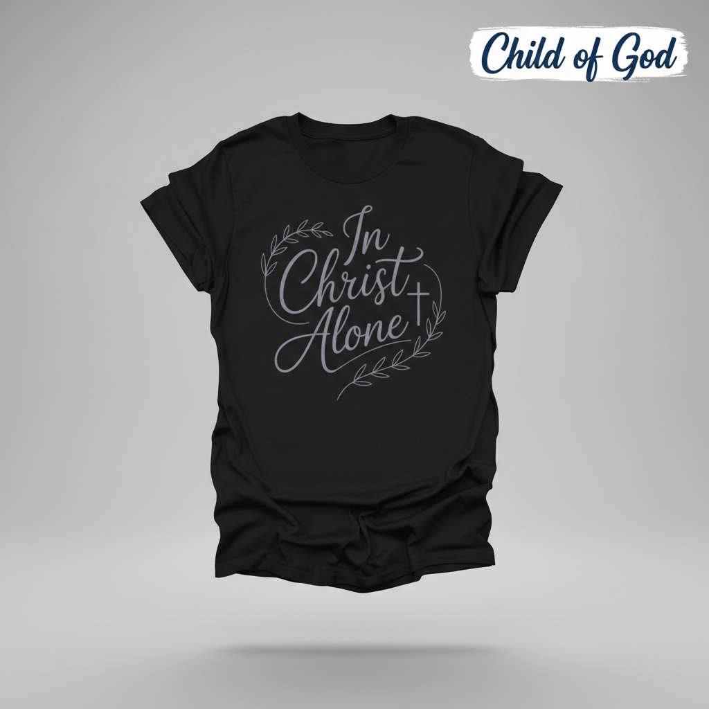 In Christ Alone T-Shirt_3d_float