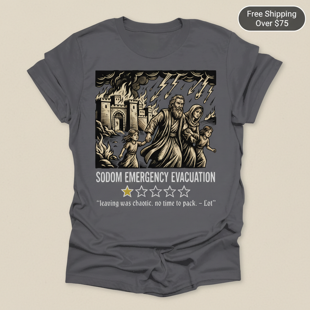 Sodom Emergency Evacuation T-Shirt_clean