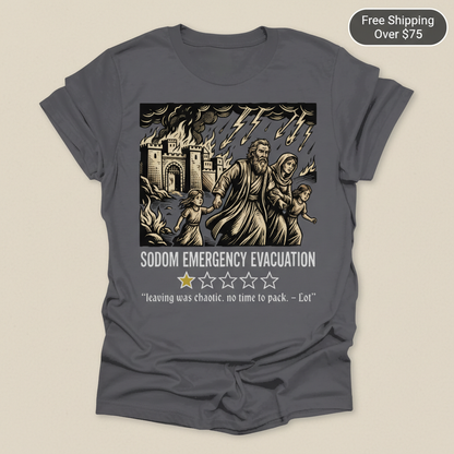 Sodom Emergency Evacuation T-Shirt_clean
