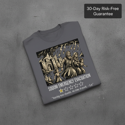 Sodom Emergency Evacuation T-Shirt_fold_tilt