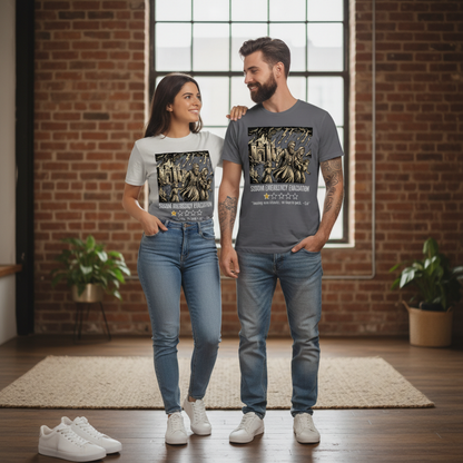 Sodom Emergency Evacuation T-Shirt_dual_model_life