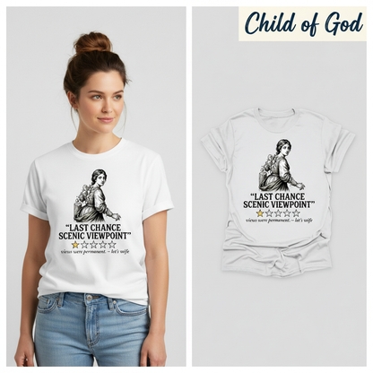 Last Chance Scenic Viewpoint T-Shirt_model_flat