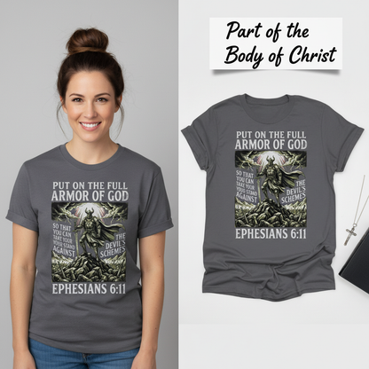 Full Armor of God T-Shirt_model_flat