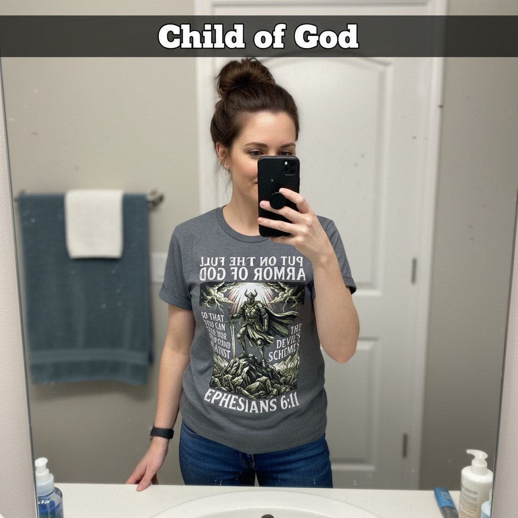 Full Armor of God T-Shirt_mirror_selfie