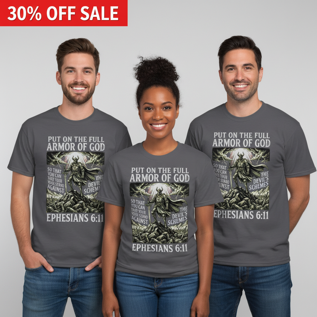 Full Armor of God T-Shirt_triple_model