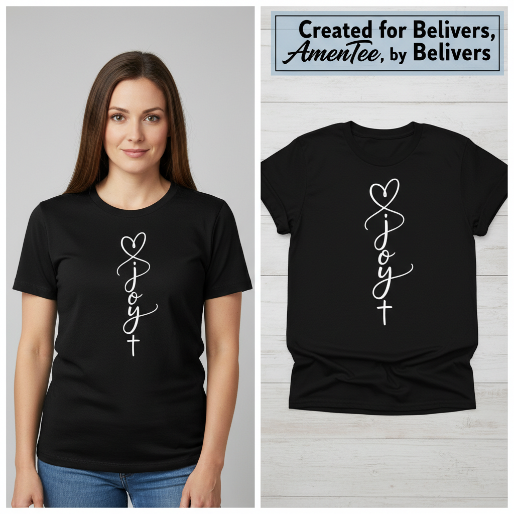 Joy T-Shirt_model_flat