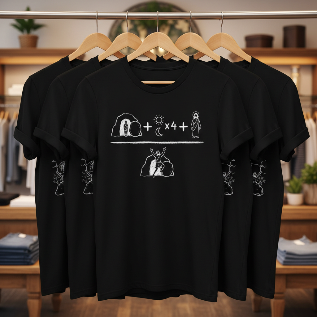 He Is Risen Equation T-Shirt_boutique_rack