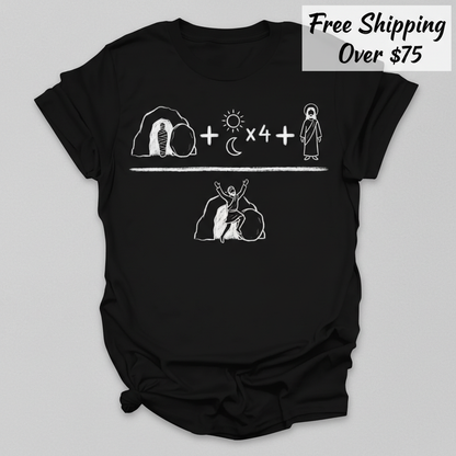 He Is Risen Equation T-Shirt_clean