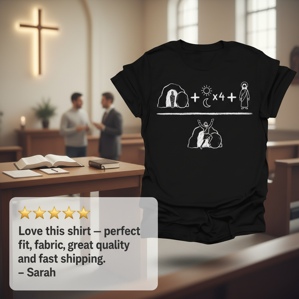 He Is Risen Equation T-Shirt_review