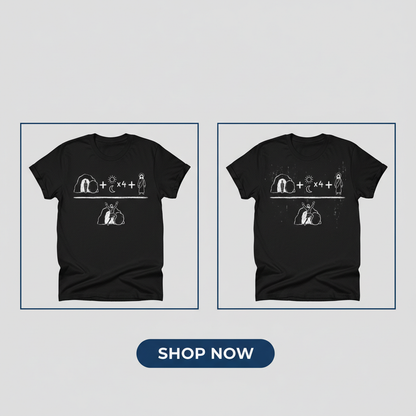 He Is Risen Equation T-Shirt_dual_model_life