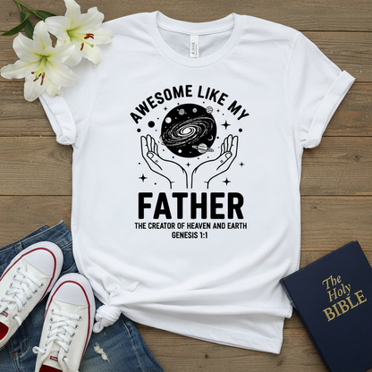 Awesome Like My Father T-Shirt_dual_model_life