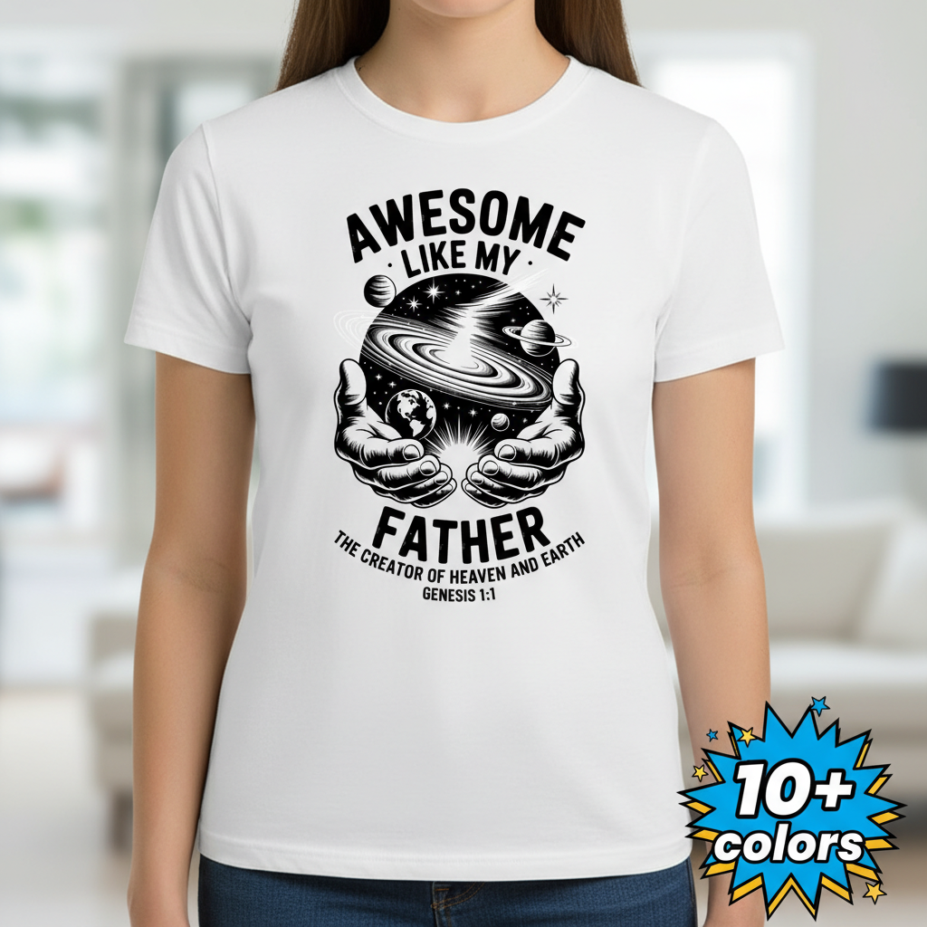 Awesome Like My Father T-Shirt_badge