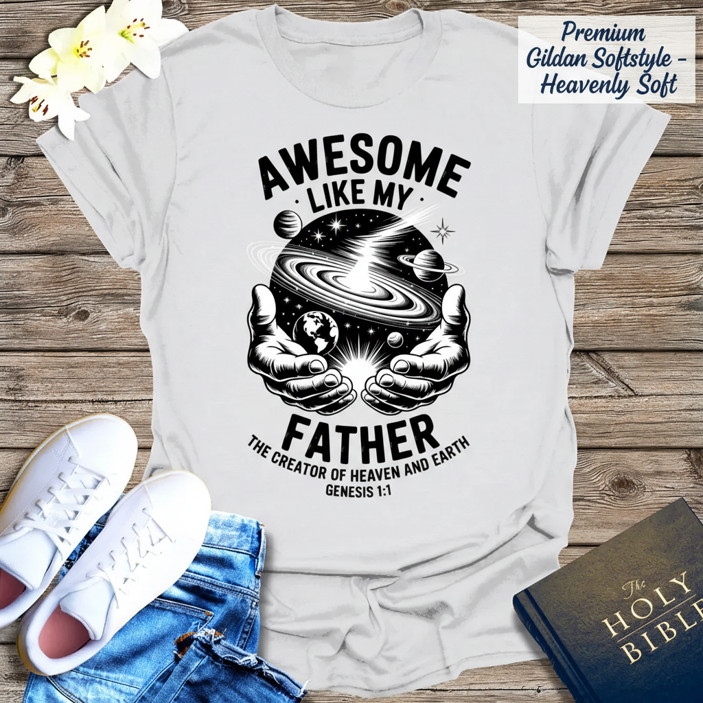 Awesome Like My Father T-Shirt_clean