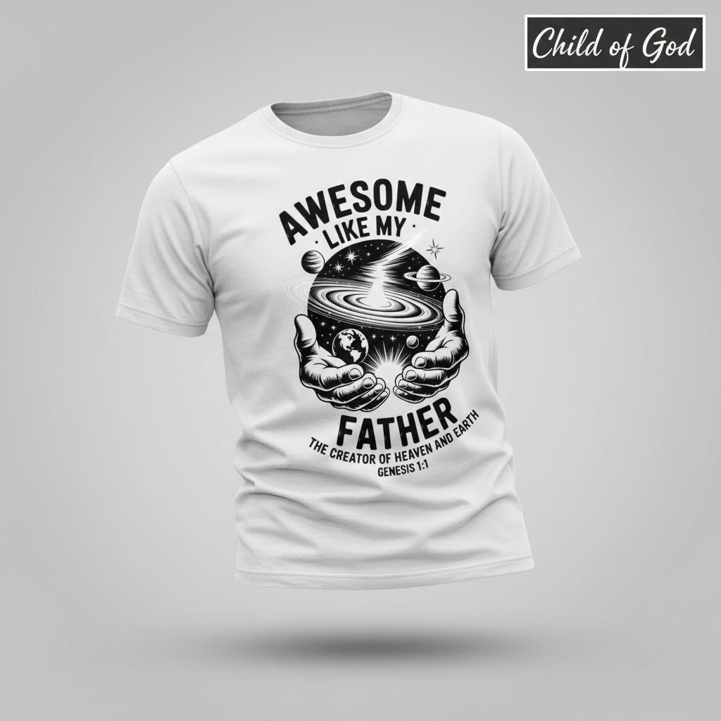Awesome Like My Father T-Shirt_3d_float
