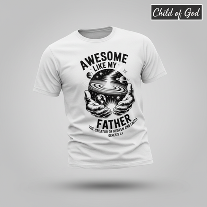 Awesome Like My Father T-Shirt_3d_float