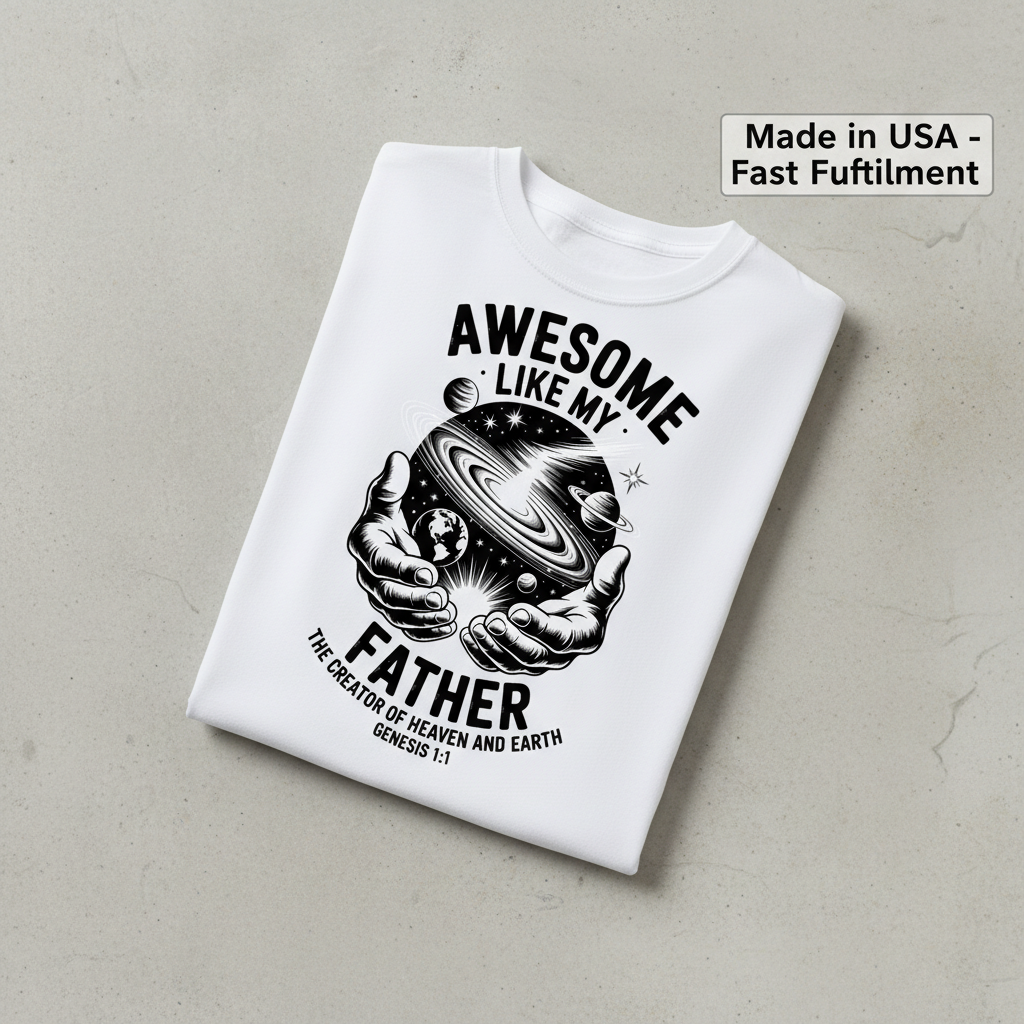 Awesome Like My Father T-Shirt_fold_tilt
