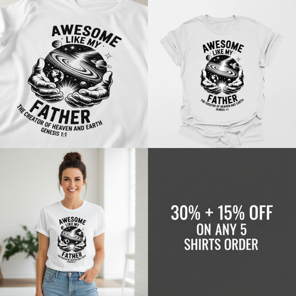 Awesome Like My Father T-Shirt_4_panel