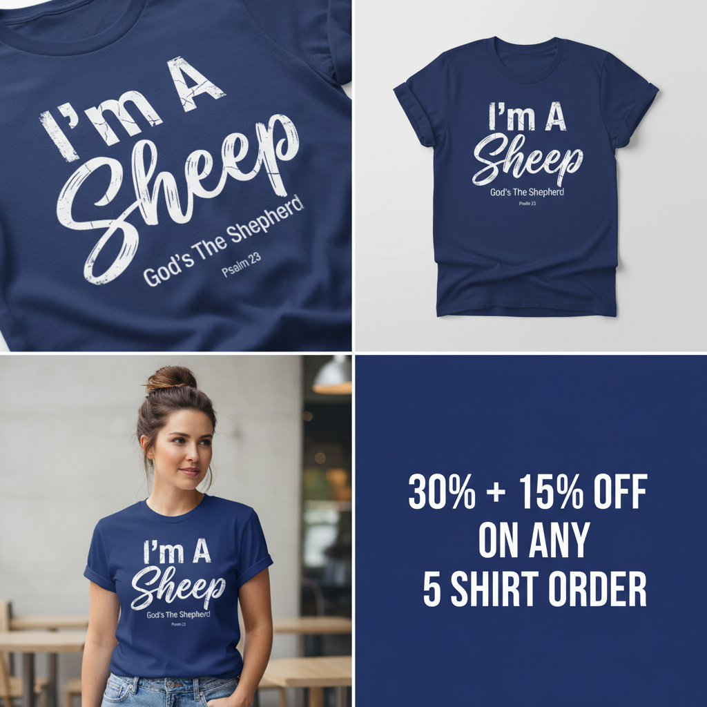 I'm A Sheep T-Shirt_4_panel